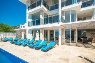 7 bed luxury sea view villa with private infinity pool in Kalkan